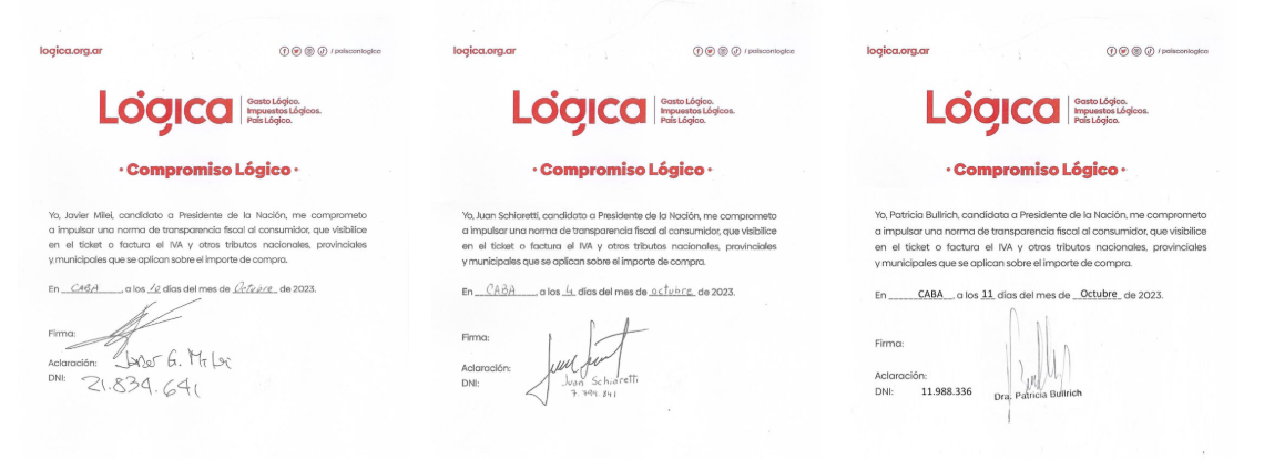Firmas candidatos
