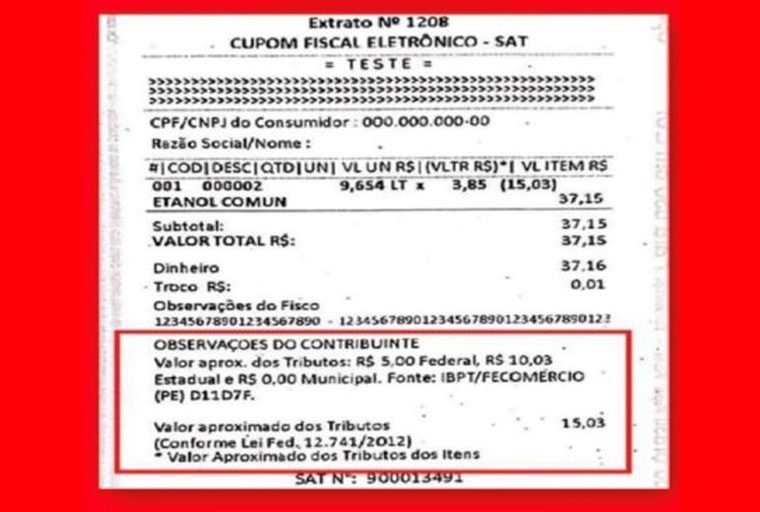 Ticket de Brasil