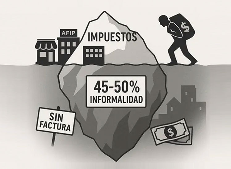 La informalidad en el país más gravoso del mundo